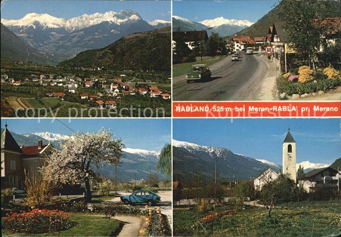 Merano Meran Rabland Panorama