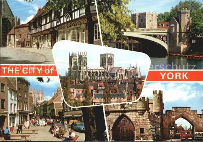 York UK College Street Lendal Bridge York Minster