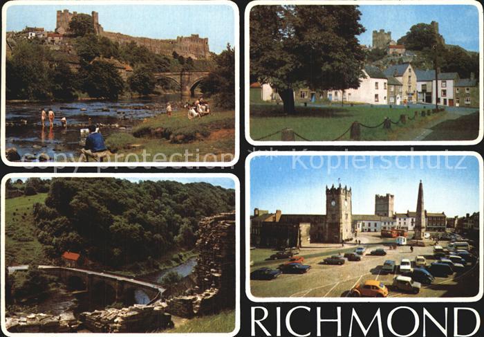 Richmond Sheffield River Swale the Market Square Richmond Castle
