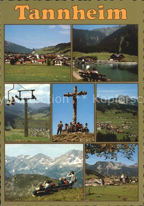 Tannheim Tirol Gipfelkreuz Sessellift Dorfansicht