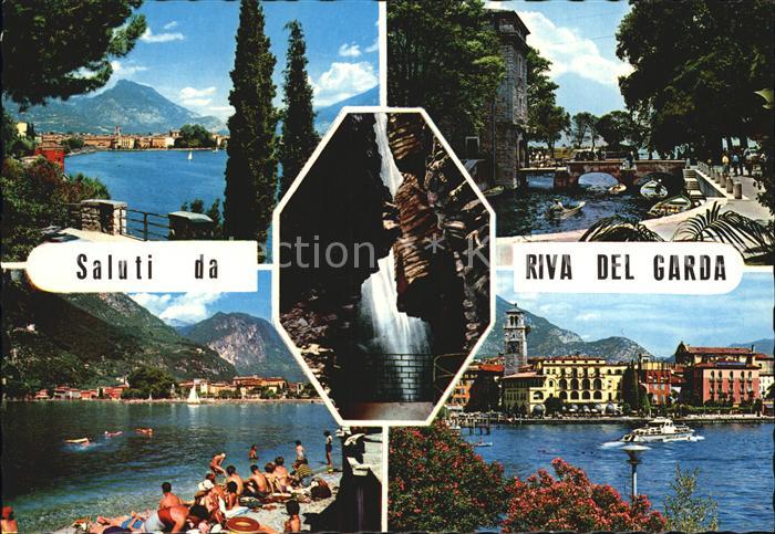 Riva del Garda Wassefall Badestrand