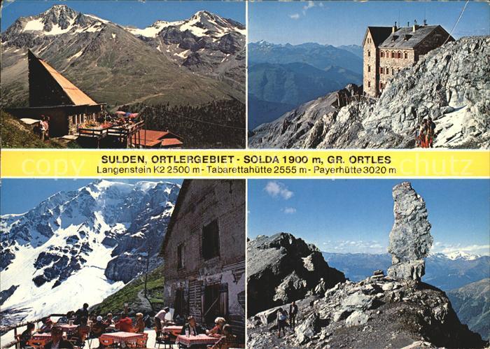 Sulden Solda Langenstein Tabarettahuette Payerhuette