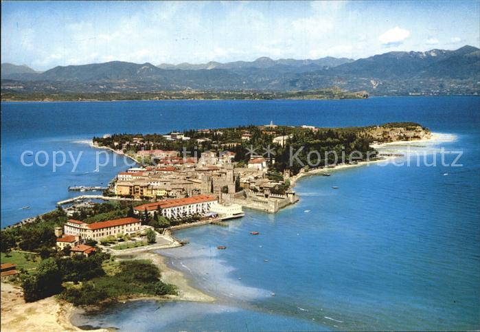 Sirmione Lago di Garda Fliegeraufnahme