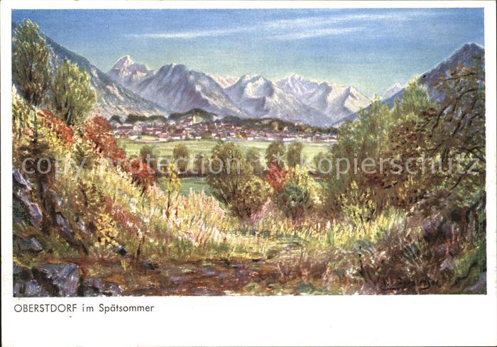 Oberstdorf Spaetsommer Kuenstlerkarte