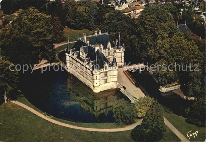 Azay-le-Rideau Schloss Fliegeraufnahme
