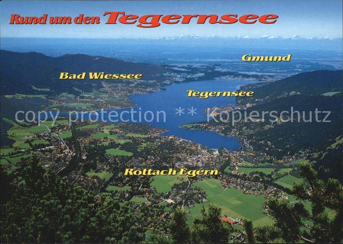 Bad Wiessee Fliegeraufnahme Rund um den Tegernsee