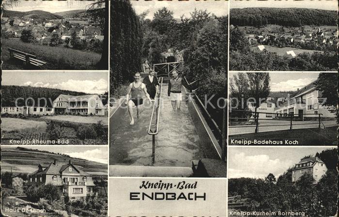 Endbach Bad Wassertreten Kurheim Bornberg Badehaus