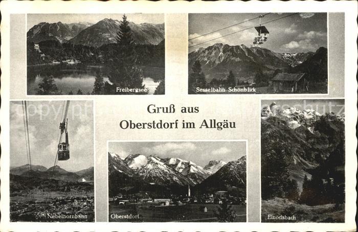 Oberstdorf Nebelhornbahn Sesselbahn Schoenblick Freibergsee Einoedsbach