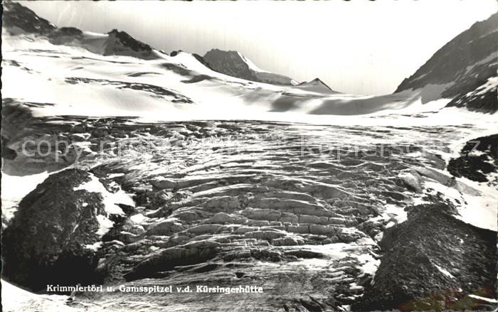Kuersingerhuette Blick auf Krimmlertoerl Gamsspitze