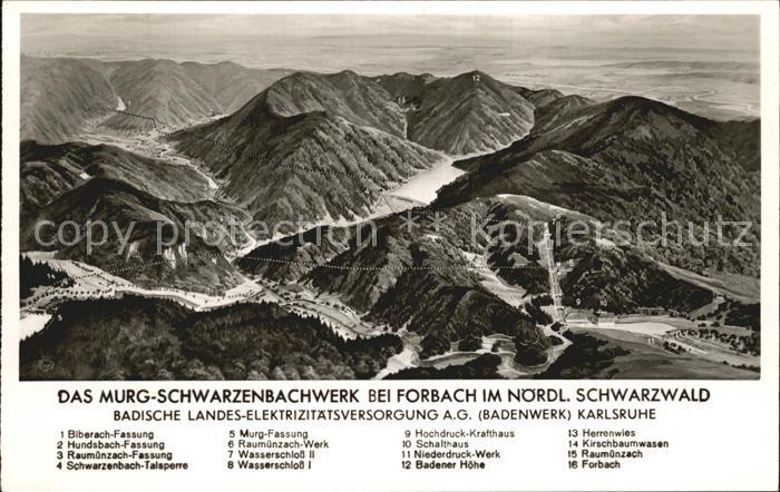 Forbach Baden Murg Schwarzenbachwerk