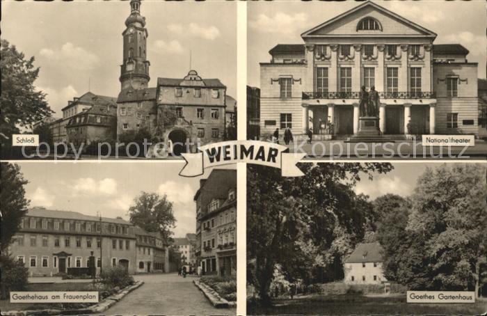 Weimar Thueringen Nationaltheater Schloss Goethehaus Goethes-Gartenhaus