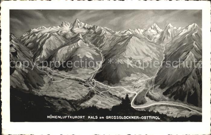 Grossglockner Kals Panoramakarte