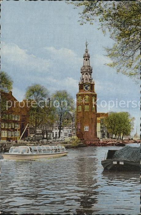 Amsterdam Niederlande Oude Schans Montelbaanstoren