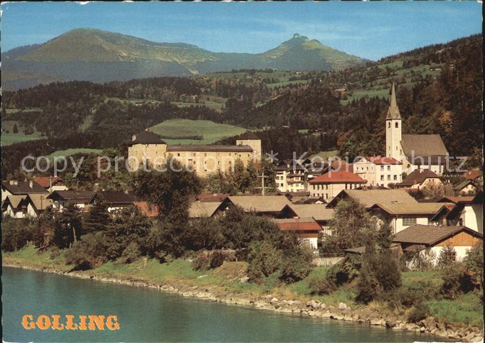 Golling Salzach mit Schloss Schlenken und Schmittenstein