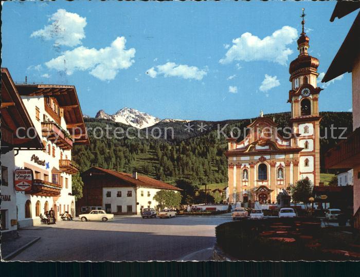 Goetzens Tirol Ortspartie mit Kirche