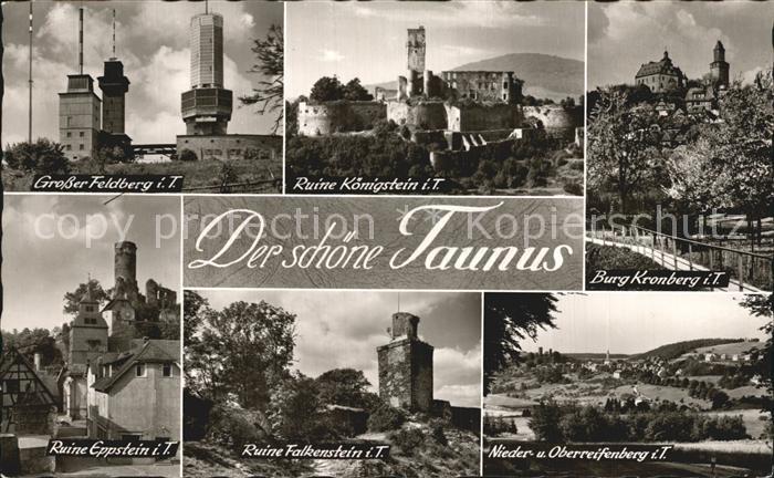 Feldberg Taunus Ruine Koenigstein Brug Kronberg Ruine Eppstein