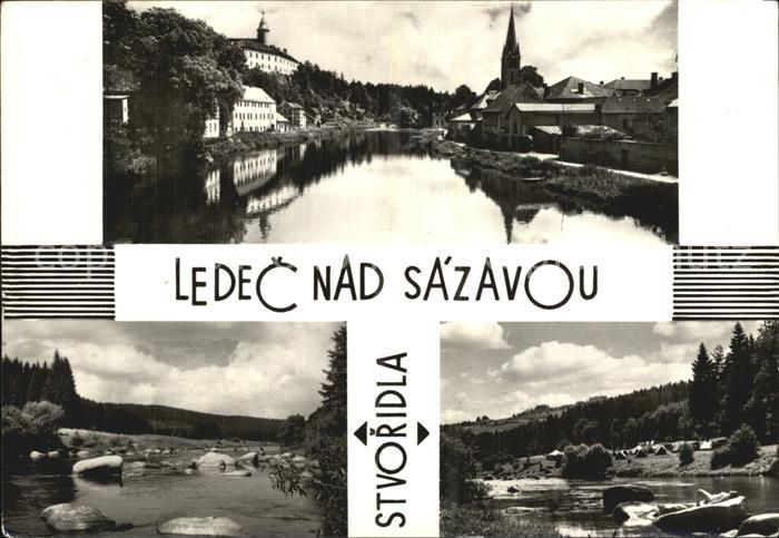 Sázava Partie am Wasser