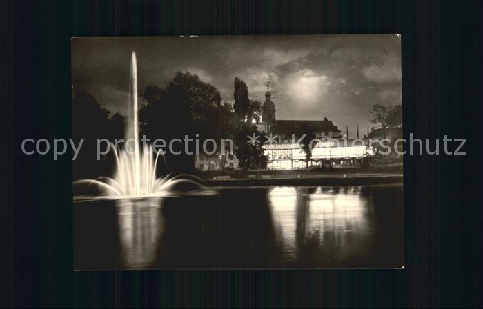 Suhl Thueringer Wald Interhotel bei Nacht