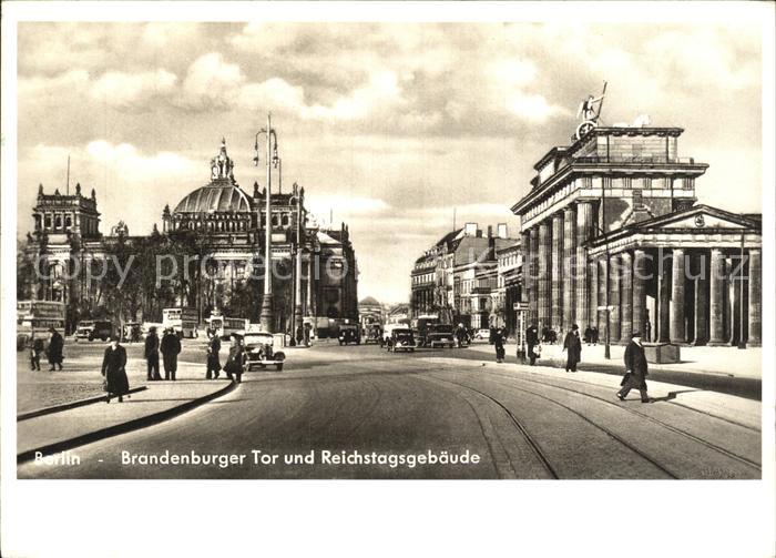 BERLIN  CITY Brandenburger Tor und Reichstagsgebaeude
