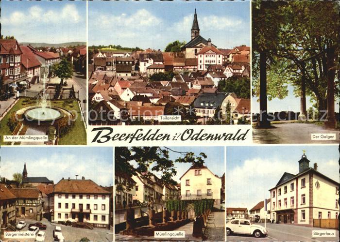 Beerfelden Odenwald Golgen Buergerhaus Muemlingquelle
