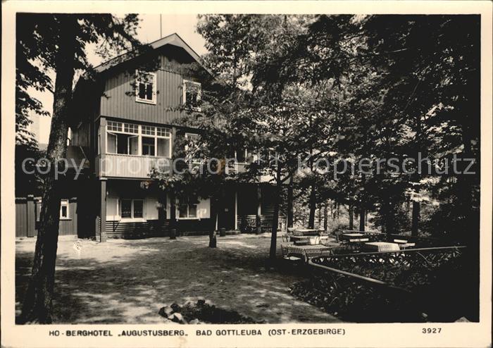 Bad Gottleuba-Berggiesshuebel HO Berghotel Augustusberg