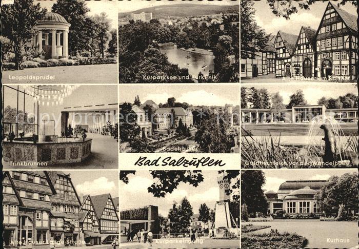 Bad Salzuflen Kurparksee Fachwerkhaeuser Kurhaus