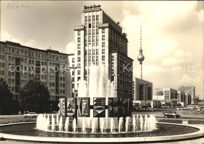 BERLIN  CITY Strausberger Platz mit Fernsehturm