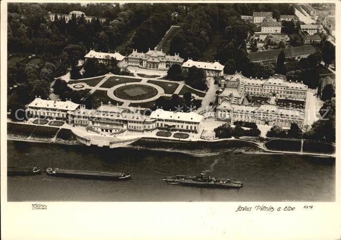 Pillnitz Fliegeraufnahme Schloss Pillnitz