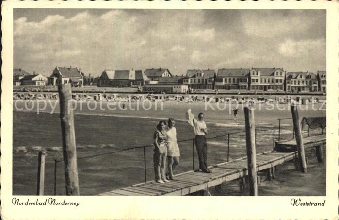 Norderney Nordseebad Weststrand