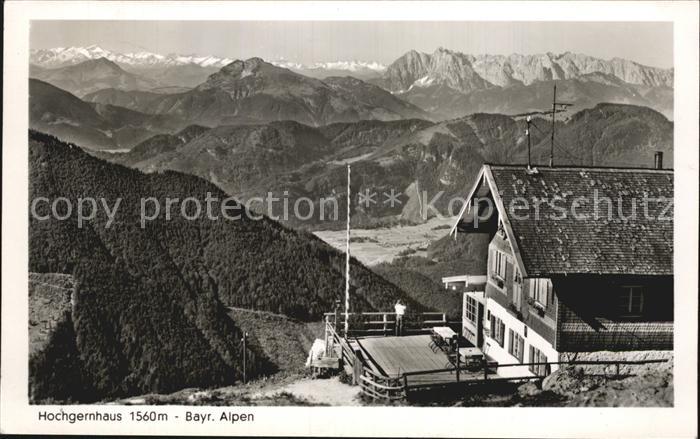 Hochgernhaus Bayrische Alpen Blick auf Gross Venediger