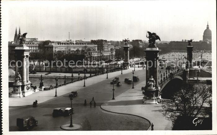 Paris Ses Merveilles Perspektive Pont Alexandre