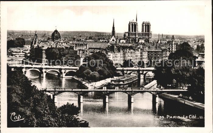 Paris La Cite Binneninsel Seine
