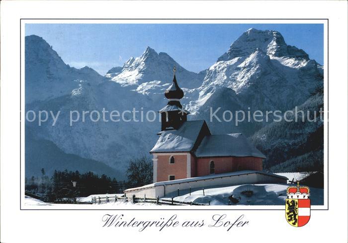 Lofer Antoniuskapelle Loferer Steinberge Winter