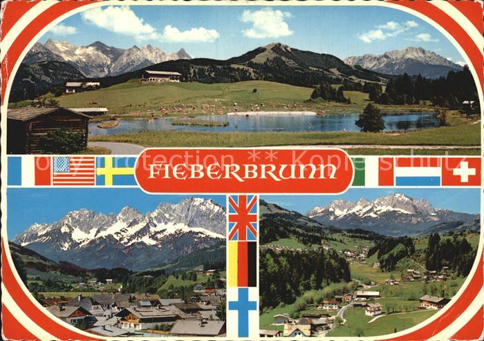 Fieberbrunn Tirol Badesee Panorama