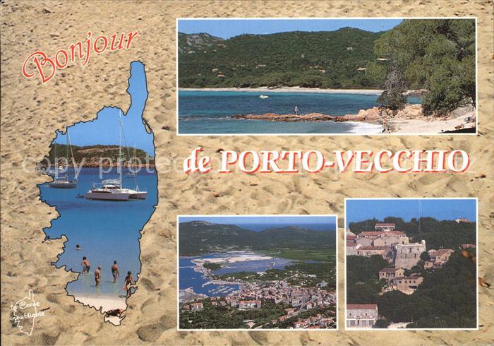 Porto-Vecchio Strand Palombaggia Stadtansicht Salinen