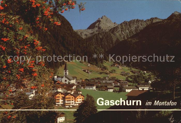 Gaschurn Vorarlberg Montafon Valluela Panorama