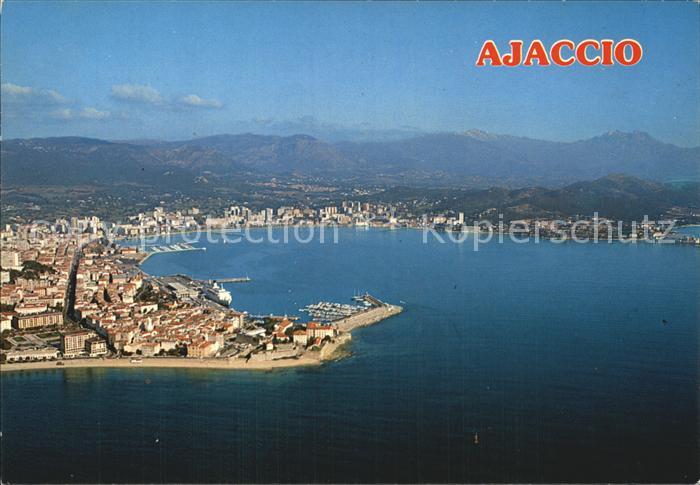 Corse Ile de Ajaccio Stadtansicht Hafen