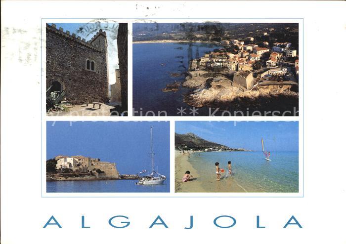 Algajola Ile de Beaute Korsika Strand Luftbild