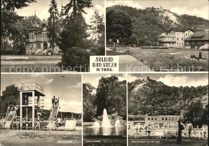 Sulza Bad Inhalatorium Schwimmbad Schwanenteich HO Cafe Sonnenburg