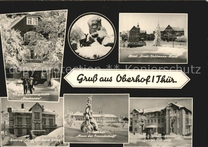 Oberhof Thueringen FDGB Erholungsheim Ernst Thaelmann Haus Haus der Freundschaft