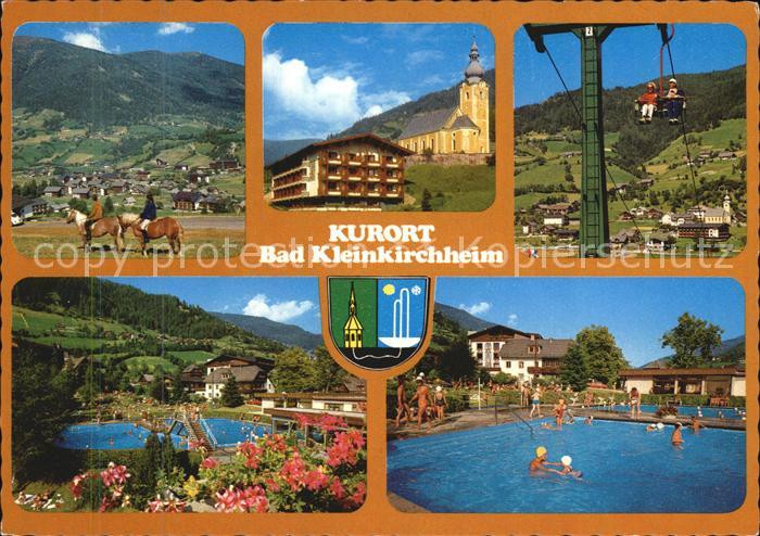 Bad Kleinkirchheim Kaernten Kurort Schwimmbad Sessellift Kirche