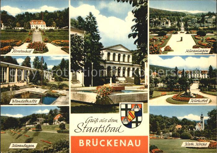 Brueckenau Bad Wandelhalle Fuerstenhof Kuranlagen Kirche