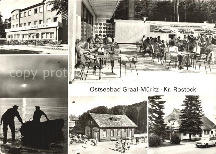 Graal-Mueritz Ostseebad Konsum Gaststaette Waldperle Fischer Strand Milchbar See
