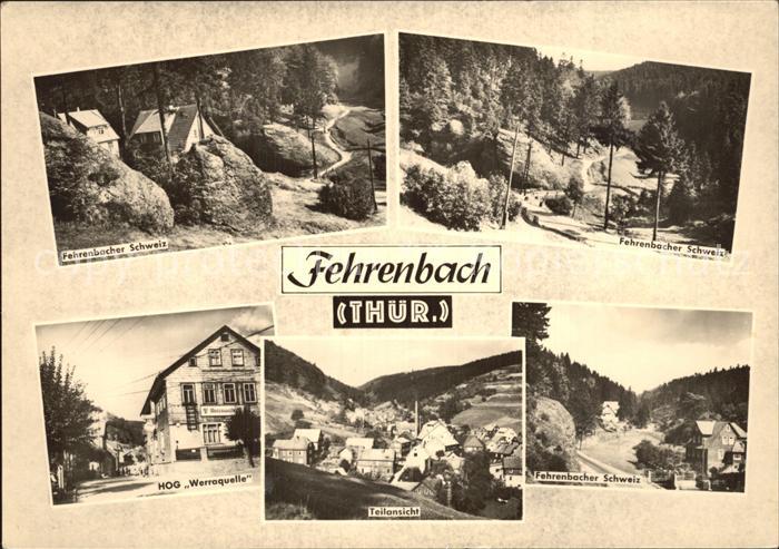 Fehrenbach Thueringer Wald Fehrenbacher Schweiz HOG Werraquelle Teilansicht