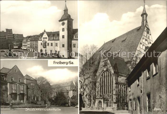 Freiberg Sachsen Obermarkt Studentenwohnheim Dom