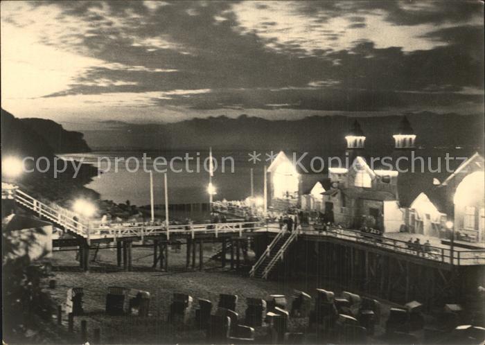 Sellin Ruegen Ostseebad  Seebruecke Sonnenuntergang