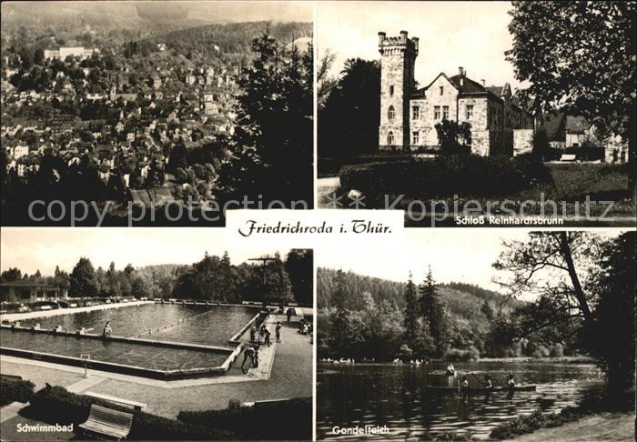 Friedrichroda Schloss Reinhardtsbrunn Gondelteich Schwimmbad