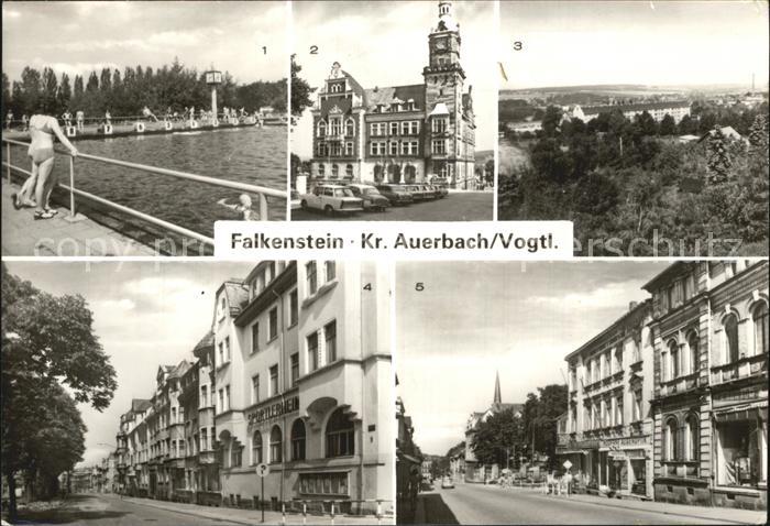 Falkenstein Vogtland Freibad Rathaus Wilelm Pieck Strasse