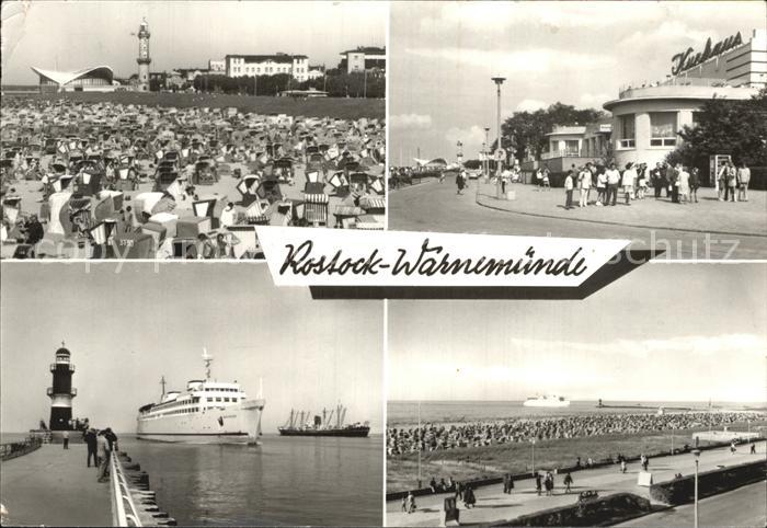 Rostock-Warnemuende Leuchtturm Gaststaette Teepott HO Gaststaette Kurhaus Promen