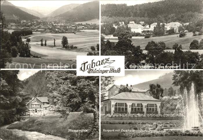 Tabarz FDGB Ferienheim Massemuehle Kurpark Lesehalle